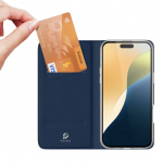 Universaal spordi&uuml;mbris Dux Ducis DUX DUCIS wallet case SKIN PRO for IPHONE 16 Plus blue
