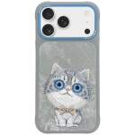 Tagakaaned Nimmy  NIMMY case BIG EYED PET 2.0 Cat for IPHONE 17 gray