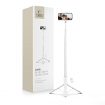 Kaameratarvik Tech-Protect  Selfie Stick Tech-Protect L09S with Tripod - White