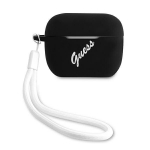 Tagakaaned Guess  Guess GUACAPLSVSBW AirPods Pro cover black/white Silicone Vintage