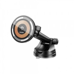 Autolaadijad Dudao 15W magnetic wireless extensio n-type suction Car Phone Black