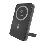 V&auml;line aku Dudao  Dudao K14S+ 10000mAh 22.5W Magnetic Power Bank USB-A + USB-C Compatible with MagSafe with Stand - Black
