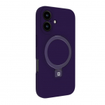 Tagakaaned Evelatus Apple iPhone 16 Premium Magsafe with Stand Soft Touch Silicone Case Purple