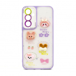 Tagakaaned iLike Apple iPhone 15 Pro EPOXY CARTOON COVER Light Purple