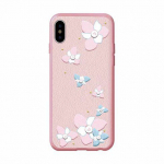 Tagakaaned Devia Apple iPhone X Flower Embroidery Case Lanya Black