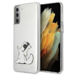 Tagakaaned Karl Lagerfeld  Karl Lagerfeld Choupette Fun Case for Samsung Galaxy S21+ - Transparent