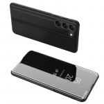 Tagakaaned Hurtel - Clear View Case cover for Samsung Galaxy S23+ flip cover black