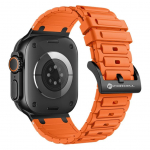 Rihm Forcell  Strap to Apple Watch Forcell F-Design FA06 silicone holes 38 / 40 / 41 mm orange