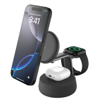 Juhtmeta laadija Belkin UltraCharge Pro 25w Qi2 3in1 Magnetic Charger Charcoal