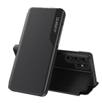 Kaaned - kaaned Eco Samsung Galaxy S23 Ultra with flip stand Leather View Case Black