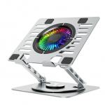 Muu arvutitarvik Wozinsky  Wozinsky WDCX-X16-AS CoolBase RGB 360&deg; cooling stand for laptop and tablet - silver