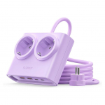 Muu arvutitarvik Orico  Orico PDC25 25W 6in1 Power Strip 2x AC + 2x USB-A + 2x USB-C - Purple