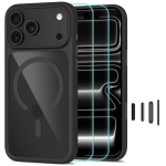 Tagakaaned Tech-Protect  Tech-Protect MagOne CC MagSafe Case + Tempered Glass 2-Pack for iPhone 18 Pro Max / 17 Pro Max - Clear Black