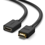 Kaabel Ugreen  Ugreen 10142 HDMI (ligzda) - HDMI (spraudnis) kabelis pagarinātājs 19 pin 1.4v 4K 60Hz ARC 30AWG 2m Melns
