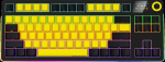 Arvuti klaviatuur LORGAR  LORGAR KBP70TKLW  Wireless TKL Mechanical Gaming Keyboard Pro  Black/yellow  EN layout