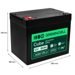 Elektritarbed ja tarvikud Green cell  Greencell AGM VRLA 12V 80Ah maintenance-free battery for UPS  scales  camper (260x168x216mm)