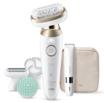 Epilaator Braun Silk-&eacute;pil 9 Flex SkinSpa SES9-481 3D Epilator, Wet & Dry, White/Gold