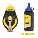 Jahutid Stanley  STHT47312-0 30M 3:1 Comfort Grip Reel Kit With Blue Chalk and Line Level
