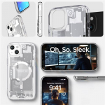 Tagakaaned Spigen  Spigen Ultra Hybrid Mag Case with MagSafe for iPhone 15 Plus - White (Zero One Pattern)