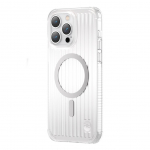 Tagakaaned Kingxbar  Kingxbar PQY Go Out Series magnetic case for iPhone 14 Plus MagSafe silver