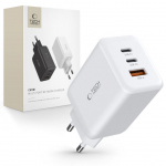 Adaptrid Tech-Protect  Tech-Protect C65W charger 2x USB-C PD 65W / USB-A QC 3.0 - white