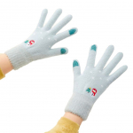 Jalgratta tarvik Hurtel  Women's winter telephone gloves with a snowman and a Christmas tree - green