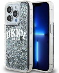 Tagakaaned DKNY Apple iPhone 15 Pro 6.1 hardcase Liquid Glitter Big Logo Black