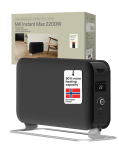 Radiaator Mill  Instant Max Led Portable Convection heater, 2200 W, Black