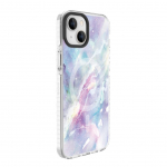 Tagakaaned Evelatus Apple iPhone 15 Plus PC+TPU With MagSafe Customized Print Marble Purple