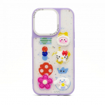 Tagakaaned iLike Apple iPhone 15 EPOXY CARTOON COVER Purple