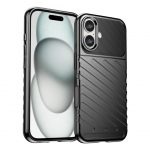 Tagakaaned Hurtel  Thunder Case for iPhone 16 Plus Silicone Case - Black