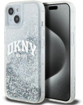 Tagakaaned DKNY Apple iPhone 15 hardcase Liquid Glitter Big Logo Black