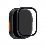 Muud kaubad Puro  Puro Tempered Glass with Titanium Bezel for Apple Watch Ultra / Ultra 2 / Ultra 3M - Black
