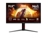 Monitorid AOC U32G4U | 32 " | Fast IPS | UHD | 16:9 | 160 Hz | 1 ms | 3840 x 2160 pixels | 450 cd/m&sup2; | HDMI ports quantity 2 | Black
