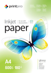 Kontoritarbed ColorWay  PrintPro Glossy Photo Paper, 180g/m, A4, 500pcs.