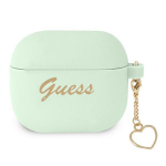 Tagakaaned Guess  Guess GUA3LSCHSN AirPods 3 cover green/green Silicone Charm Heart Collection