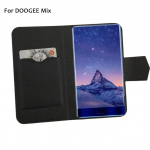 Kaaned - kaaned Doogee MIX Flip cover + tempered glass Black