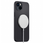Tagakaaned Spigen  Spigen Silicone Fit Mag Case with MagSafe for iPhone 14 Plus - Black