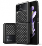Tagakaaned Dux Ducis Samsung Galaxy Z Flip 4 leather case Venice Black
