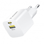 Adaptrid Wozinsky Wozinsky WWCEAC GaN USB-A USB-C 33W Wall Charger - White