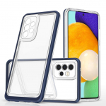 Tagakaaned Hurtel  Clear 3in1 Case for Samsung Galaxy A13 5G Frame Gel Cover Blue