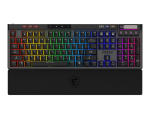 Arvuti klaviatuur MSI  STRIKE PRO WIRELESS | Gaming keyboard | Wireless | US | Black | 2.4 GHz Wireless, Bluetooth, USB 2.0 | Kailh Midnight Pro Silent Tactile