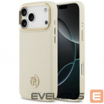 Tagakaaned Guess Apple iPhone 17 Pro Max Silicone case with MagSafe Grained Strass Logo Beige