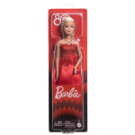BARBIE Mattel 80. juubelinukk &ndash; Rubiinpunases kleidis, JGD25