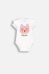 COCCODRILLO pikkade varrukatega beež s&auml;rk TROPICAL STORY GIRL NEWBORN, valge, WC5112201TGN-001-086, 86 cm