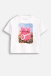 COCCODRILLO l&uuml;hikeste varrukatega s&auml;rk REBEL GIRL KIDS, valge, WC5143204RGK-001-122, 122 cm