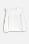 COCCODRILLO long sleeved t-shirt ACADEMY GIRL KIDS, valge, ZC4143105AGK-001-122, 122 cm