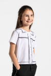 COCCODRILLO t-shirt CARTOONS GIRL JUNIOR, valged, ZC4143202CGJ-001-164, 164 cm