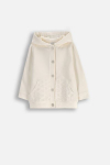 COCCODRILLO kapuutsiga kampsun NOSTALGIC MEADOW GIRL NEWBORN, kreemjas, WC5132401NGN-003-086, 86 cm