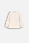 COCCODRILLO t-shirt ELEGANT BABY GIRL, ecru, ZC4143102EBG-003-098, 98 cm